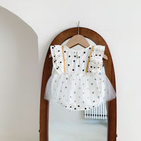 Load image into Gallery viewer, Baby Girls Polka dots Bow Rompers Wholesale 220513257
