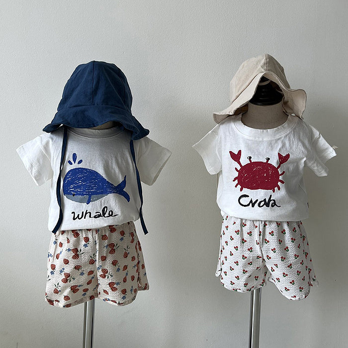 Baby Unisex Animals Cartoon Print T-Shirts Wholesale 220513260