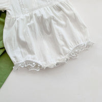 Load image into Gallery viewer, Baby Girls Solid Color Lace Rompers Wholesale 220513341
