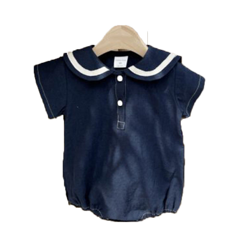 Baby Unisex Solid Color Rompers Wholesale 220513355