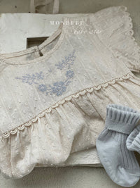 Load image into Gallery viewer, Baby Girls Solid Color Embroidered Rompers Wholesale 220513394
