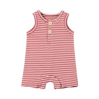 Load image into Gallery viewer, Baby Unisex Striped Rompers Wholesale 220513418
