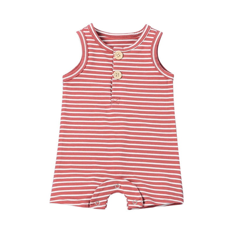 Baby Unisex Striped Rompers Wholesale 220513418