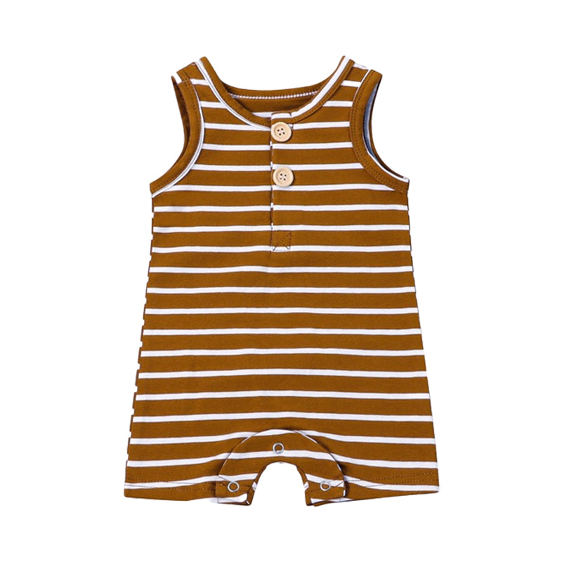 Baby Unisex Striped Rompers Wholesale 220513418