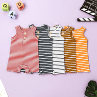 Load image into Gallery viewer, Baby Unisex Striped Rompers Wholesale 220513418
