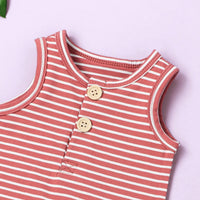 Load image into Gallery viewer, Baby Unisex Striped Rompers Wholesale 220513418
