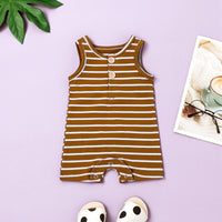 Load image into Gallery viewer, Baby Unisex Striped Rompers Wholesale 220513418
