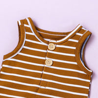 Load image into Gallery viewer, Baby Unisex Striped Rompers Wholesale 220513418

