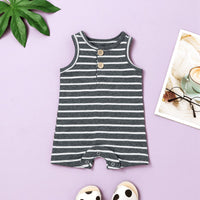 Load image into Gallery viewer, Baby Unisex Striped Rompers Wholesale 220513418
