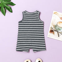 Load image into Gallery viewer, Baby Unisex Striped Rompers Wholesale 220513418
