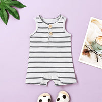 Load image into Gallery viewer, Baby Unisex Striped Rompers Wholesale 220513418
