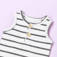 Load image into Gallery viewer, Baby Unisex Striped Rompers Wholesale 220513418
