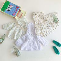 Load image into Gallery viewer, Baby Girls Solid Color Flower Print Jackets Outwears Wholesale 220513448
