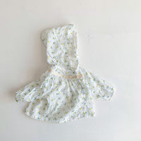 Load image into Gallery viewer, Baby Girls Solid Color Flower Print Jackets Outwears Wholesale 220513448
