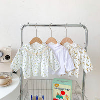 Load image into Gallery viewer, Baby Girls Solid Color Flower Print Jackets Outwears Wholesale 220513448
