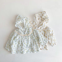 Load image into Gallery viewer, Baby Girls Solid Color Flower Print Jackets Outwears Wholesale 220513448
