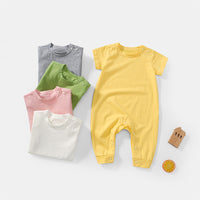 Load image into Gallery viewer, Baby Unisex Solid Color Jumpsuits Wholesale 220513459
