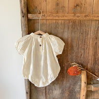 Load image into Gallery viewer, Baby Kid Girls Solid Color Embroidered Birthday Rompers Wholesale 220513460
