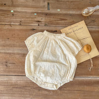 Load image into Gallery viewer, Baby Kid Girls Solid Color Embroidered Birthday Rompers Wholesale 220513460
