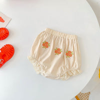 Load image into Gallery viewer, 2 Pieces Set Baby Kid Girls Flower Lace Embroidered Tops And Shorts Wholesale 220513462
