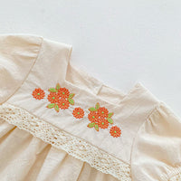Load image into Gallery viewer, 2 Pieces Set Baby Kid Girls Flower Lace Embroidered Tops And Shorts Wholesale 220513462

