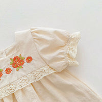 Load image into Gallery viewer, 2 Pieces Set Baby Kid Girls Flower Lace Embroidered Tops And Shorts Wholesale 220513462
