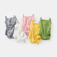 Load image into Gallery viewer, Baby Girls Solid Color Rompers Wholesale 220513474
