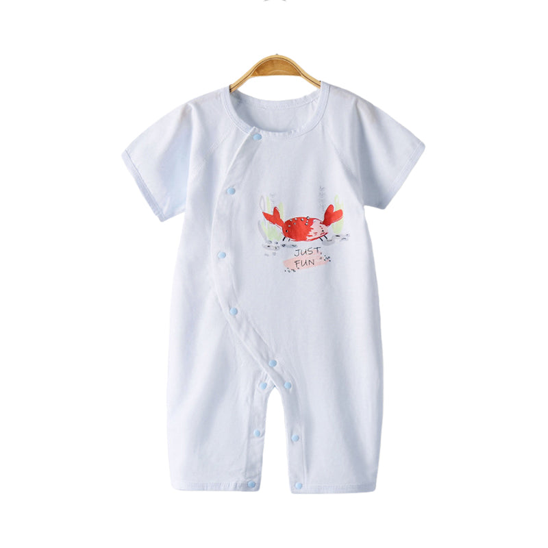 Baby Unisex Letters Cartoon Print Jumpsuits Wholesale 220513481