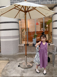 Load image into Gallery viewer, 2 Pieces Set Baby Kid Girls Solid Color Tank Tops And Dresses Wholesale 220513495
