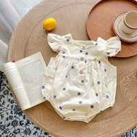 Load image into Gallery viewer, Baby Kid Girls Flower Print Rompers Wholesale 220513505
