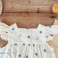 Load image into Gallery viewer, Baby Kid Girls Flower Print Rompers Wholesale 220513505
