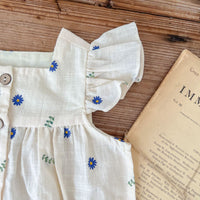 Load image into Gallery viewer, Baby Kid Girls Flower Print Rompers Wholesale 220513505
