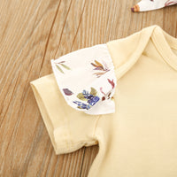 Load image into Gallery viewer, 3 Pieces Set Baby Girls Flower Print Rompers And Skirts And Bow Headwear Wholesale 22051359
