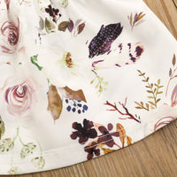 Load image into Gallery viewer, 3 Pieces Set Baby Girls Flower Print Rompers And Skirts And Bow Headwear Wholesale 22051359
