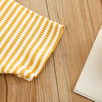 Load image into Gallery viewer, 2 Pieces Set Baby Kid Girls Striped Muslin&amp;Ribbed Tops And Shorts Wholesale 22051386
