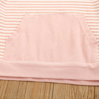 Load image into Gallery viewer, 2 Pieces Set Baby Kid Girls Striped Muslin&amp;Ribbed Tops And Shorts Wholesale 22051386
