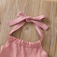 Load image into Gallery viewer, 2 Pieces Set Baby Kid Girls Lace Tops And Solid Color Pants Wholesale 22051396
