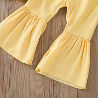 Load image into Gallery viewer, 2 Pieces Set Baby Kid Girls Lace Tops And Solid Color Pants Wholesale 22051396
