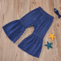 Load image into Gallery viewer, 2 Pieces Set Baby Kid Girls Lace Tops And Solid Color Pants Wholesale 22051396
