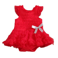Load image into Gallery viewer, Baby Girls Solid Color Bow Rompers Wholesale 22051605
