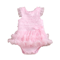 Load image into Gallery viewer, Baby Girls Solid Color Bow Rompers Wholesale 22051605
