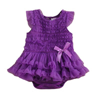 Load image into Gallery viewer, Baby Girls Solid Color Bow Rompers Wholesale 22051605
