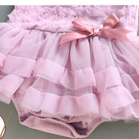 Load image into Gallery viewer, Baby Girls Solid Color Bow Rompers Wholesale 22051605
