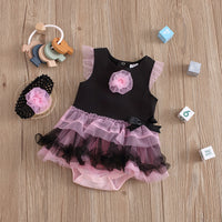 Load image into Gallery viewer, Baby Girls Solid Color Bow Rompers Wholesale 22051605
