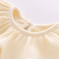 Load image into Gallery viewer, Baby Girls Boys Solid Color Muslin&amp;Ribbed Rompers Wholesale 22051606
