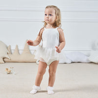 Load image into Gallery viewer, Baby Girls Solid Color Bow Rompers Headwear Wholesale 22051609
