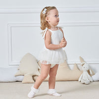 Load image into Gallery viewer, Baby Girls Solid Color Bow Rompers Headwear Wholesale 22051609
