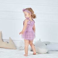 Load image into Gallery viewer, Baby Girls Solid Color Bow Rompers Headwear Wholesale 22051609
