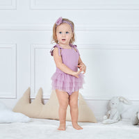 Load image into Gallery viewer, Baby Girls Solid Color Bow Rompers Headwear Wholesale 22051609
