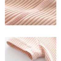 Load image into Gallery viewer, Baby Unisex Solid Color Bow Muslin&amp;Ribbed Rompers Wholesale 22051610
